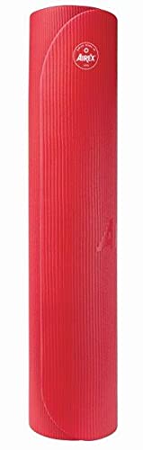 AIREX Corona 200 Premium Exercise Mat for Yoga, Physical Therapy, Rehabilitation, Balance & Stability Exercises, Pilates, Aerobics 78" x 39", Red
