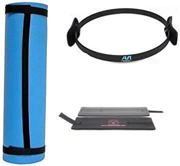 Ader Sports Pilates Kit -1/2" Thick Exercise Mat, Forearm Guard, Pilates Ring
