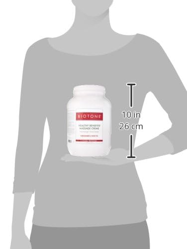 Biotone Healthy Benefit Massage Creme, Pomegranate & Green Tea, 128 Ounce