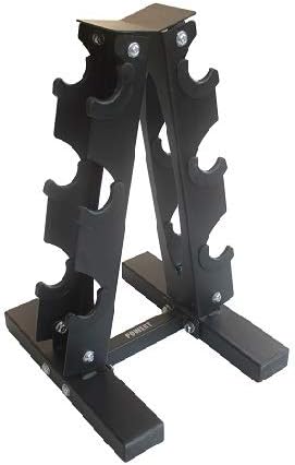 POWERT Dumbbell Rack Heavy Duty Steel Stand Weight Holder Rack for Dumbbells| 3-Tier (300lb Capacity) /5-Tier (600lb Capacity)