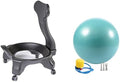 Yoga Ball Chair,Inflatable Balance Exercise Seat,Ergonomics Physiotherapy Workouts Chair,for Core Strength (Green)