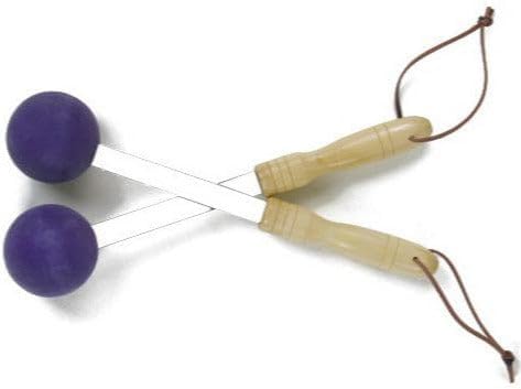 Bongers Handheld Percussion Massage Tool – Deep Tissue Trigger Point Tapping Sticks for Whole Body Pain Relief & Muscle Relaxation (Purple Passion)