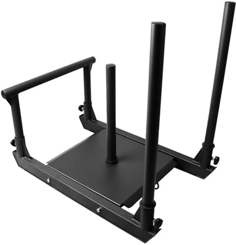 French Fitness Push/Pull Weight Sled V2 - Versatile Sled for Strength Training, Pushing, Pulling, Dragging, Adjustable Weight Capacity, Comfortable Handles, Durable Construction