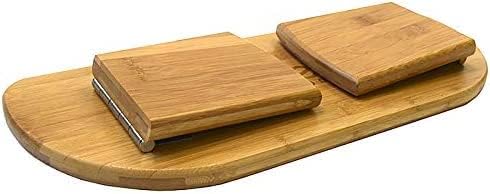 Meditation Bench with Carry Bag, Bamboo Finish, Low Seat, Alternative to Kneeling Meditation Cushion for Yoga, Prayer and Meditation