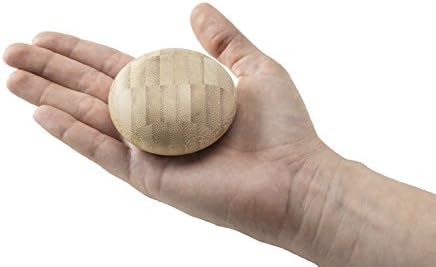 Bamboo Small Stone (Set of 2) to Provide Warmth to The Stressed Body Parts | 100% Bamboo Massage Tool