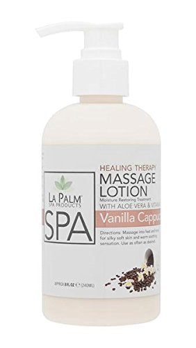 La Palm Vanilla Cappuccino Organic Healing Therapy Massage Lotion 8 oz