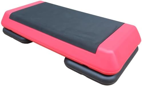 Aerobic Exercise Step Platform for Home Gym, 4 Stackable Risers -Adjustable Hight, Step Up Exercise Platform, Fitness Training Workout Stepper, Cardio Strength