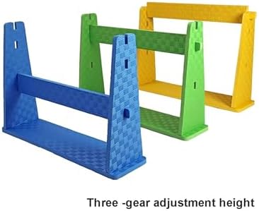 Lightweight Speed Hurdles Training Hurdles,Height Adjustable Foam Agility Hurdles,Detachable Training Hurdle Equipment(Bule,5 pcs)