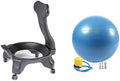 Yoga Ball Chair,Inflatable Balance Exercise Seat,Ergonomics Physiotherapy Workouts Chair,for Core Strength (Blue)