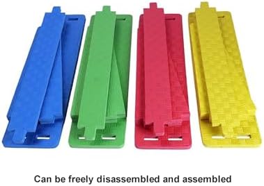 Lightweight Speed Hurdles Training Hurdles,Height Adjustable Foam Agility Hurdles,Detachable Training Hurdle Equipment(Bule,5 pcs)
