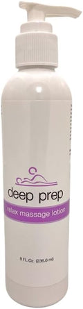 Deep Prep Relax Massage Lotion & Cream – Hydrating & Non-Greasy 8 oz. Lotion for Relaxation, Swedish & Full-Body Massage