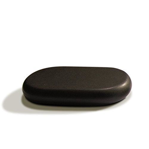 Master Massage Extra Large Flat Ovular Basalt Massage Stones – 4-Piece Set (4.5" x 3" x 1.1") for Professional Therapy and Relaxation