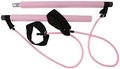 Pilates Fitness Bar, Full Body Workout Exercise Equipment with Resistance Bands, Pink