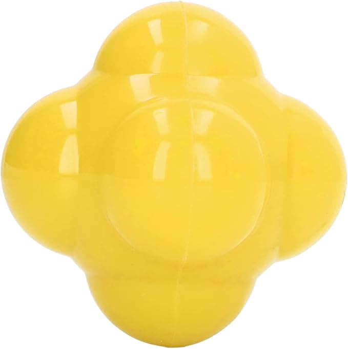 EVTSCAN Reaction Ball Rubber Hex Trainer for Improving Hand Eye Coordination Agility Basketball Tennis