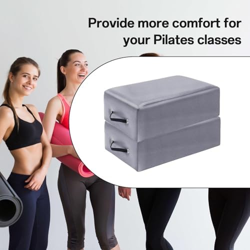 Premium Pilates Sitting Box for Reformer - 24"x16"x9.5" PU & Wood, Durable Pilates Accessory with Handle for Gym, Home, or Studio Workouts, Enhance Your Pilates Experience