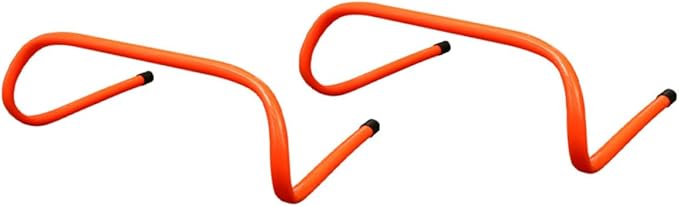 Lurrose 2pcs Plastic Training Hurdles 15cm Height Wear-Resistant Speed Agility Hurdles for Youth Football Soccer Running Training Equipment