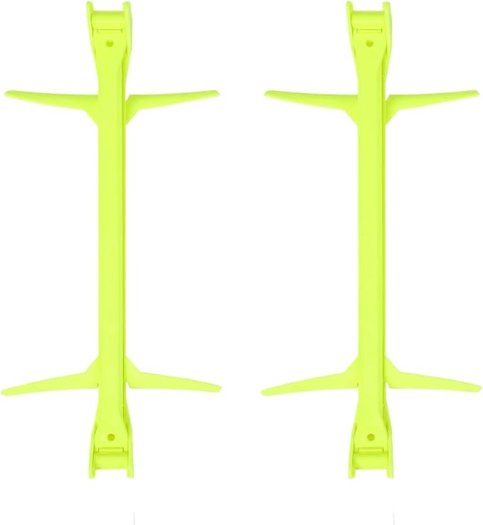 2pcs Soccer Training Hurdles | Adjustable Speed Hurdles for Football/Soccer Drills | Lightweight & Portable Yellow Practice Hurdles | 3 Height Settings, No Tools Needed