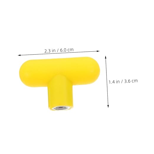 Cabilock 2pcs Heavy Duty Cable Machine Handles with Ergonomic Shape Grip Rotating Ball Knob Insert for Strength Training Yellow Fitness Equipment Attachments