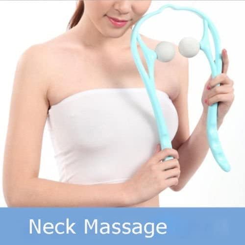 Mount Plus M1212 Shiatsu Neck Massager for Neck and Shoulder with Deep Tissue Trigger Point Manual Self Muscle Massage for Muscle Pain Relief (Simulates Massage Therapist Hands) (1 Pack Pink)