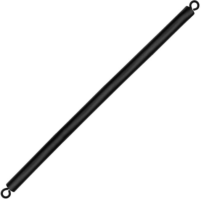 Pilates Bar, Detachable 3 Section 39 Inch Pilates Stick, Black Spreader Bar with 360° Swivel Loop End, Equipment for Home Exercise, Gym, Sports