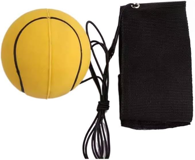 Wrist Rebound Ball (4 Seasons Universal)| Premium Rubber Wear-Resistant| Reaction Training Hand-Brain Coordination| Prevents Dementia for Adults/Seniors - Fitness/Outdoor/Party Essential