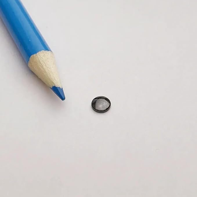 100PCS Therapy Magnets Dia5x1.5mm Bread-Shaped Weak Magnetic Button Health Ferrite Magnet Ferrite Disc Magnetic Materials