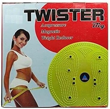 Mat Acupressure Twister Big Disc Pyramid & Magnetic Treatment Therapy (Grey)