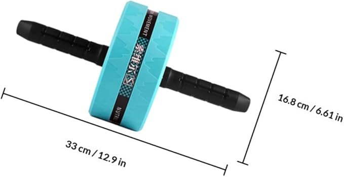 Ab Roller Wheel with Knee Pad and Jump Rope, Mute Fitness Exercise Wheel for Abdominal Workout, Core Strength Training Equipment for Home Gym