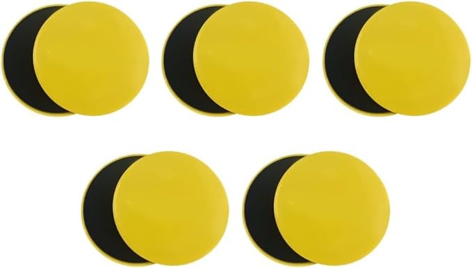 Pilates Board,10PCS Core Sliders, 7.8in Workout Sliders, Dual Sided Exercise Gliding Discs for Women Men Abdominal Core Strength Deep Squats Lunges Pushups