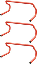 Toyvian 3pcs Detachable Agility Training Hurdles Set for Soccer Football Speed and Balance Drills Portable Orange