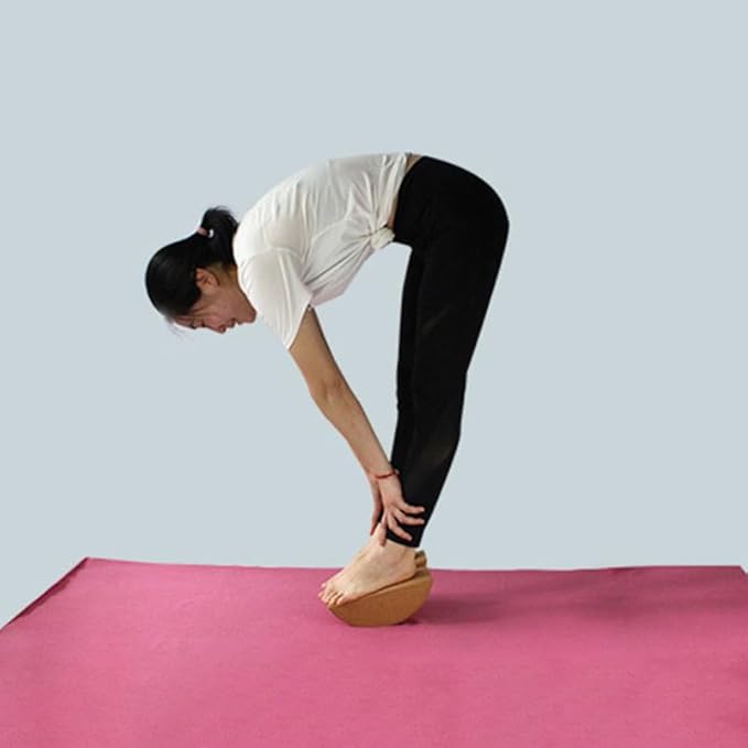 VOSAREA Cork Yoga Block - High Density Natural Support for Pilates, Hot Yoga & Meditation - Non Slip Pilates Bricks for Balance, Stretching & Strength - Durable Fitness Prop for Beginners & Pros