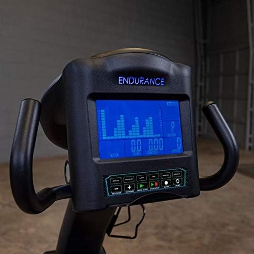 Body-Solid Endurance (B4RB) Recumbent Exercise Bike for Indoor Cycling - Comfortable Seating with Cooling Mesh, Pre-Programmed Workouts, Heart Rate Monitor, Bright LED Display