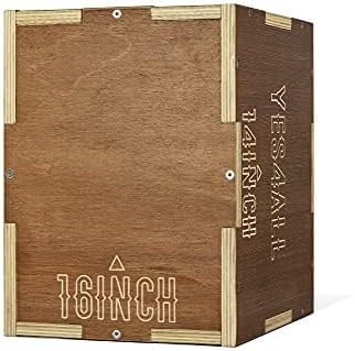 Yes4All Plyo Box, 3-in-1 Wooden Box Jumps for Home Gym, 450 lbs Boxes Step Up with Smooth Edges & Wide Built-in Handles for Jumping, Strength Training, Lunges, Squats, Dips