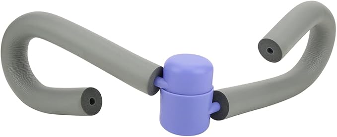 Semme Leg Thigh Exerciser Trainer Portable Gym Equipment Strength Training for Home Workout Fitness Enthusiasts Gray Pink Collodion Metal Spring