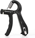 Grip Strength Trainer - Adjustable Resistance 11-132lbs/5-60kg Hand Gripper & Forearm Strengthener Device with Smart Counter for Sports & Rehab