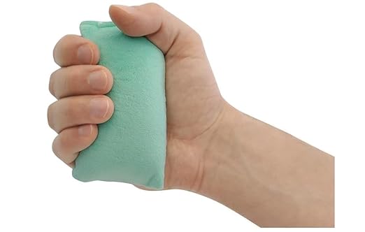 NYOrtho Hand Contracture Cushion 5" x 2.5" - 2-Pack Palm Grips for Stroke Recovery & Orthopedic Support - Latex-Free, Odor-Control, Sweat-Resistant, Machine Washable Palm Protector with Elastic Strap