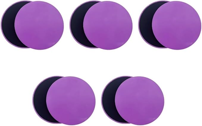 Pilates Board,10PCS Core Sliders, 7.8in Workout Sliders, Dual Sided Exercise Gliding Discs for Women Men Abdominal Core Strength Deep Squats Lunges Pushups