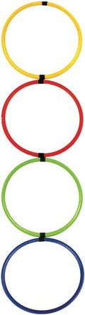 Sports Health - Speed Ring Ladder, Agility Hoops for Speed Training and Lateral Movement, Training Equipment for Youth, Comes with Carrying Bag
