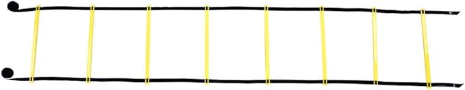 BAFOVY Agility Ladder, Adjustable 8 Rung Heavy Duty Football Training Ladder with Durable Nylon Straps, for Speed Agility Coordination Balance Football Rugby Tennis Baseball