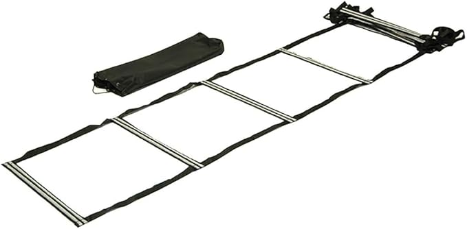 Sports Health - Indoor Agility Ladder, Agility Ladder for Speed Training, 11 Rungs 15 Ft with Carrying Bag