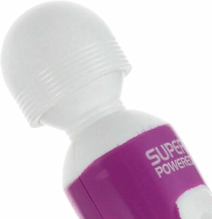 2Pk Purple Mini Portable Small Keychain Vibrating Massage Body Tool Heads Massager Pocket Toy for Women Neck Shoulder Face Back Muscles (2PK Purple)