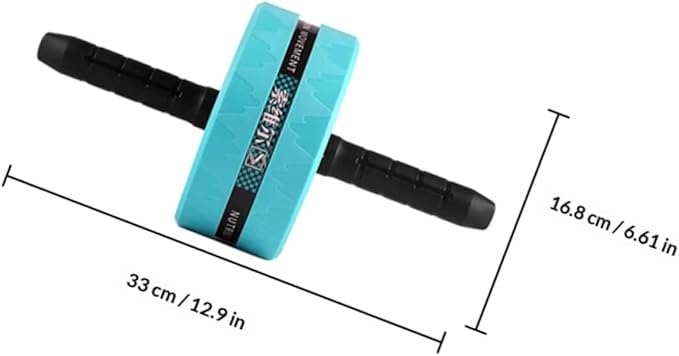 Ab Roller Wheel Exercise Kit with Knee Pad and Jump Rope, Blue Fitness Roller Wheel for Abdominal Exercise and Core Strength Training at Home