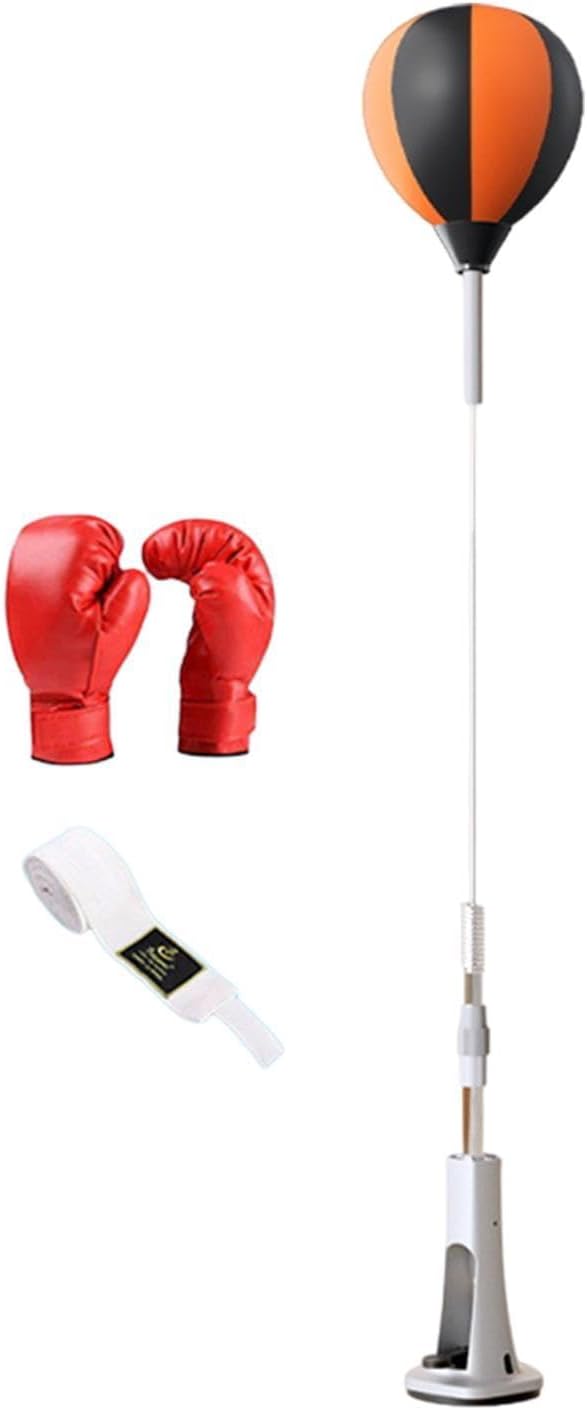 DYNWAVE Boxing Reaction Ball, Boxing Speed Ball Adjustable Height Suction Cup Base with Stand Boxing Punching Bag for Fitness MMA