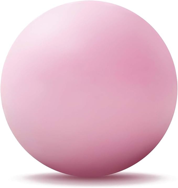 WOVTE Massage Lacrosse Ball for Sore Muscles, Shoulders, Neck, Back, Foot, Body, Deep Tissue, Trigger Point, Muscle Knots, Yoga and Myofascial Release (Pink)
