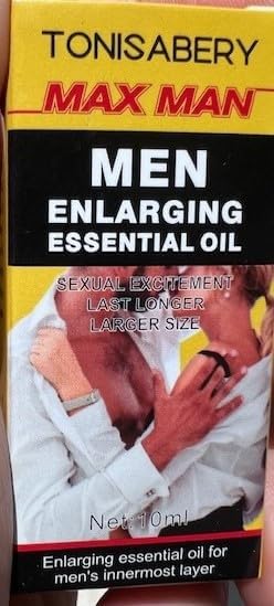 MAX Man, Massage Oil for Men 10ml (Yellow) Male Enhancement Men's Re-Vitalize Enlargement Cream (1)