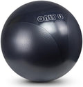 only U Premium Yoga Ball, Exercise Ball, Fitness, Balance and Stability Ball, 65cm Size, Eco-Friendly PVC, Anti Burst, Inflatable, Heavy-Duty Exercise Ball, Black, Hand Air Pump Included, Brand