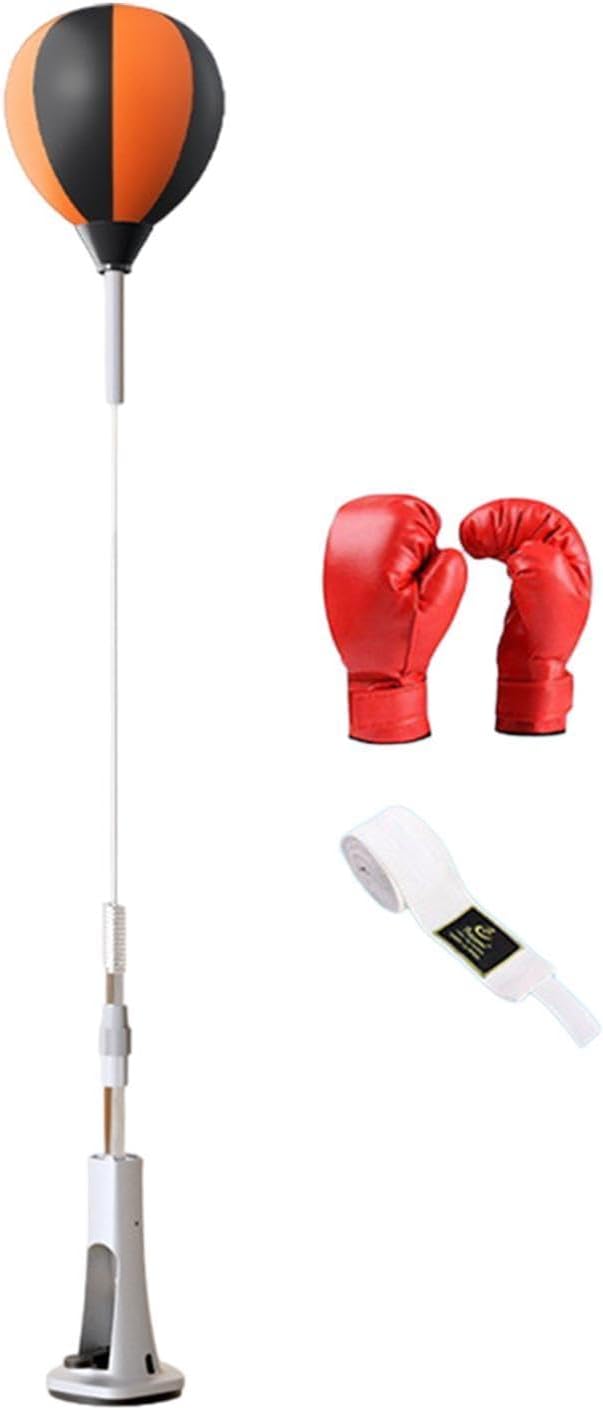 Boxing Reaction Ball Boxing Speed Bag Suction Cup Base Boxing Punching Bag with Stand for Home Gym, Fitness, Exercise, MMA, forAdults withGloves