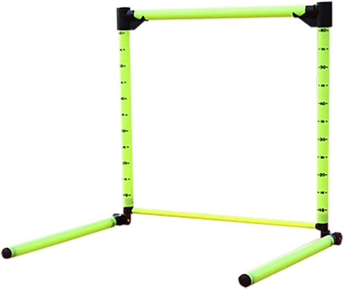 Adjustable Scale Agility Hurdles Football Track and Field Training Jumping Bar Set Outdoor Detachable Dogs Speed Ladders Obstacles,Green,60cm