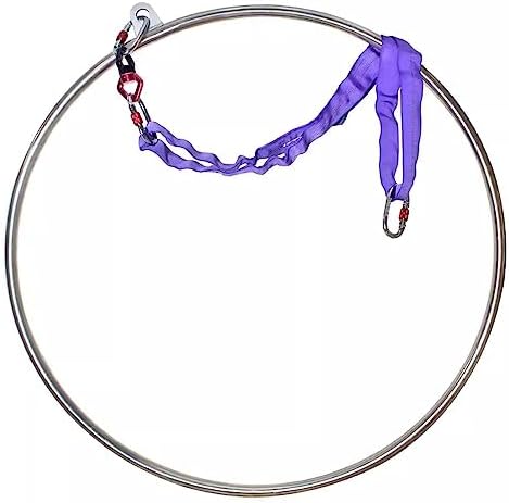 Beginners Hoop Dance Suspension Trainer Metal, Kids Adult Aerial Hoop Stand Kit, Weight Loss/Shape/Exercise Yoga Hoop Yoga Ring