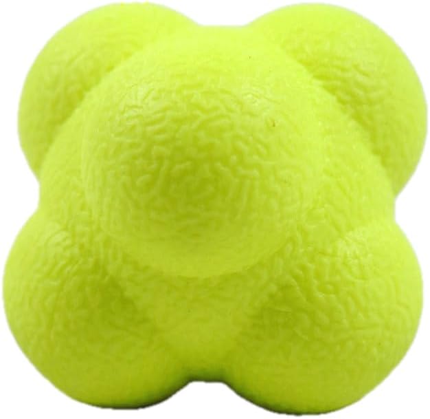 Reaction Balls 4 Pack, 2.8 Inch - Baseball Handball Reflex Training Equipment, Hand-Eye Coordination, Speed Reflex Trainer for Agility Games and Garden Family Gatherings